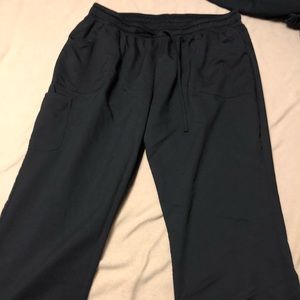 Black scrub pants
